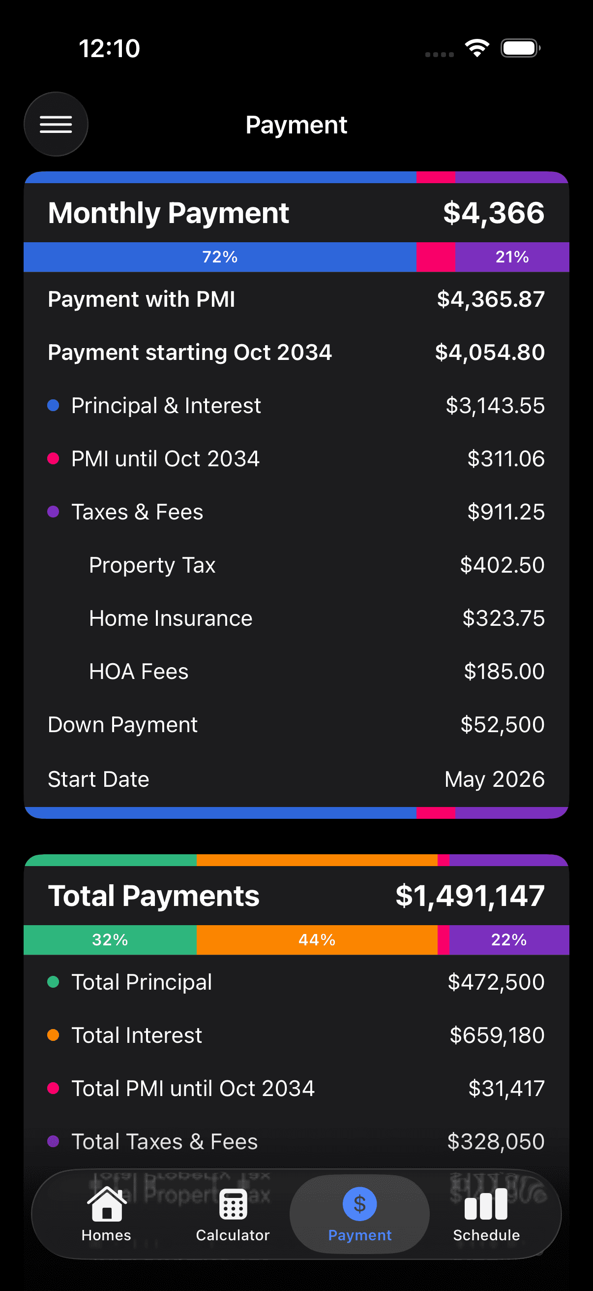 LoanSage dark mode