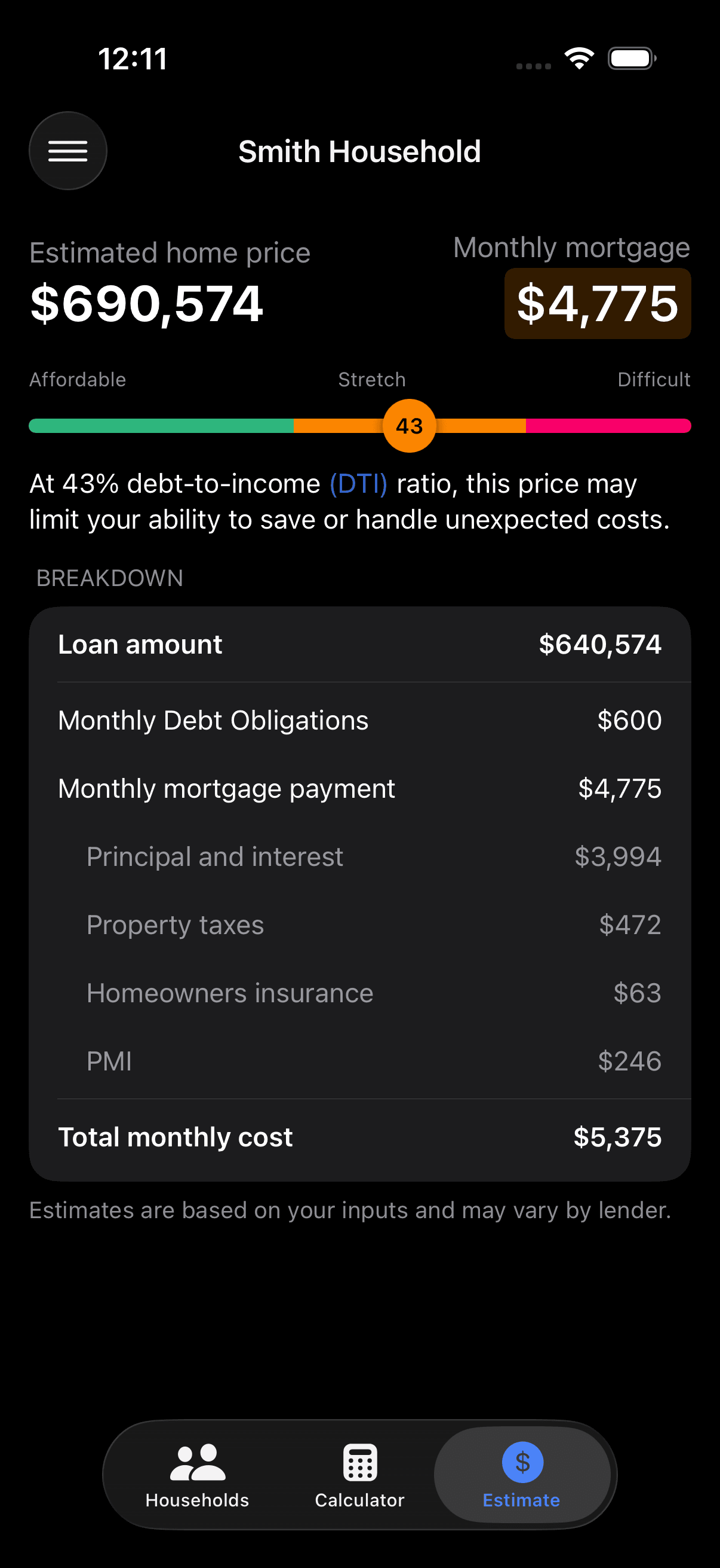 LoanSage dark mode schedule